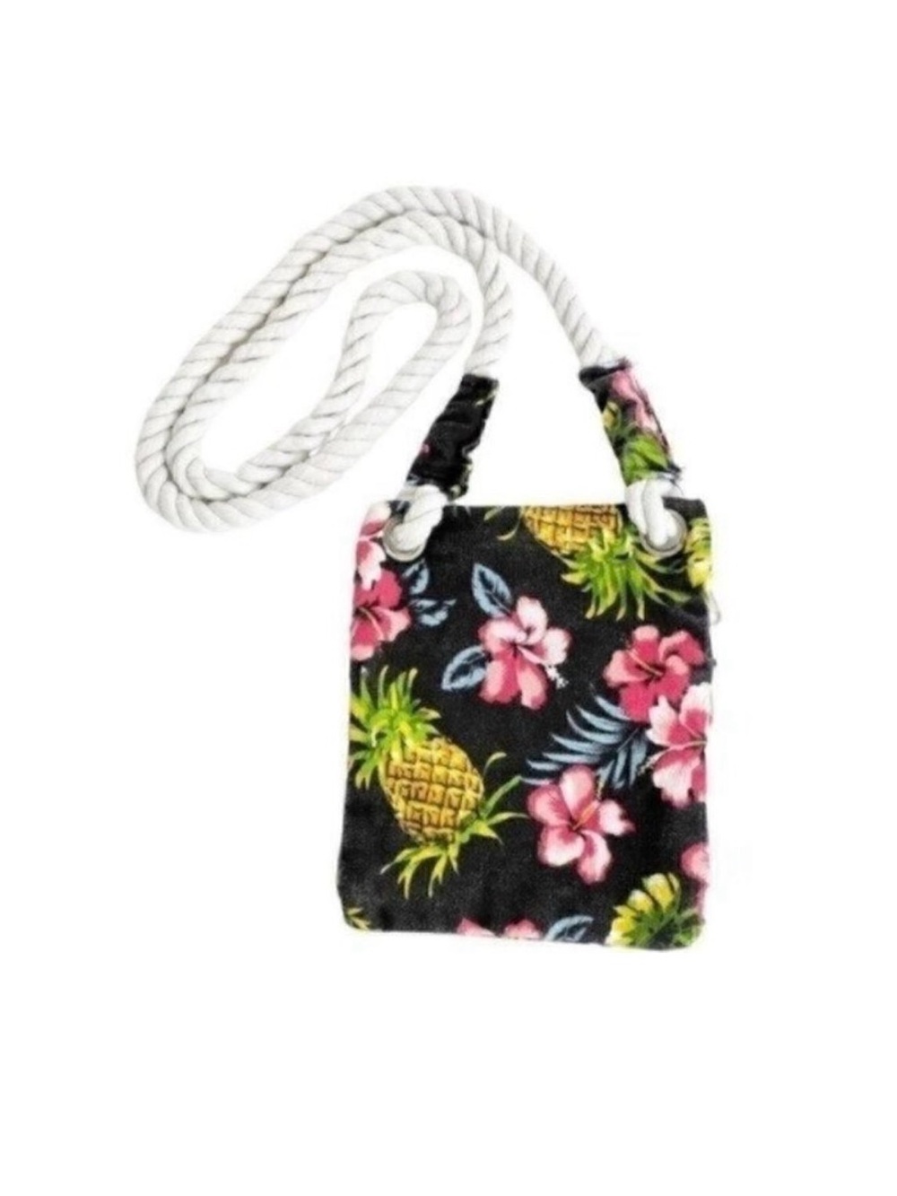Cappelli  Straworld inc crossbody mini purse pineapple Hawaiian themed bag